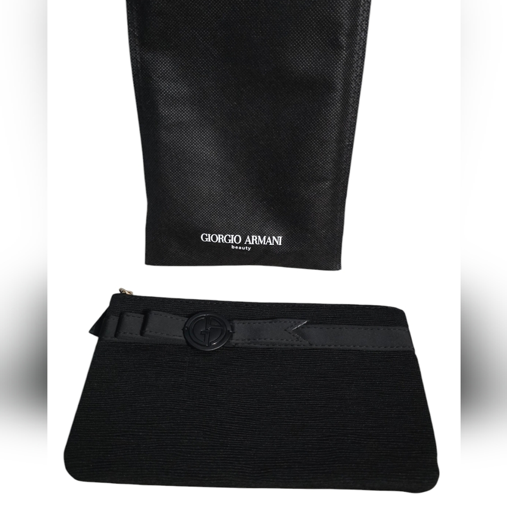 Giorgio Armani Beauty Makeup Pouch Bag and Dust Cover